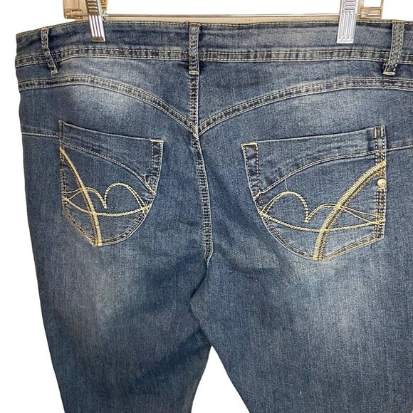 Rebel by Right Rachel Women Plus Size 22 Blue Jeans Denim Stretch Skinny Casual - Picture 7 of 12